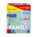 Μωρομάντηλα με Χαμομήλι Septona Dermasoft Family 3x100τμχ