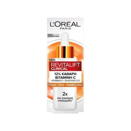 Αντιγηραντικός Ορός Προσώπου με Βιταμίνη C - L'Oreal Revitalift Clinical Vitamin C Serum 30ml